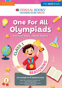 One for All Olympiads Chapter-wise Previous Years' Solved Papers, Prep-Guide Class 1 Reasoning For 2025 Exam