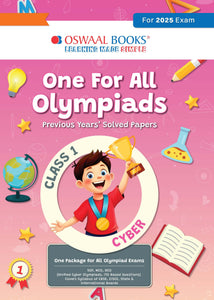 One for All Olympiads Chapter-wise Previous Years' Solved Papers, Prep-Guide Class 1 Cyber For 2025 Exam