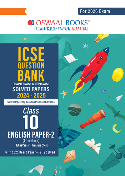 ICSE Question Bank Chapterwise & Topicwise Solved Papers Class 10 English-2 For 2026 Exam