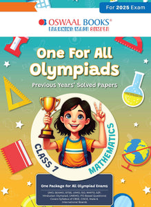 One for All Olympiads Chapter-wise Previous Years' Solved Papers, Prep-Guide Class 7 Mathematics For 2025 Exam
