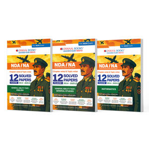NDA-NA (National Defence Academy/Naval Academy) Chapter-wise & Topic-wise 12 Years' Solved Papers (2014-2025) (II) English, General Studies, Mathematics (Set of 3 Books) For 2025 Exam