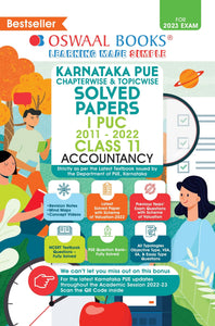Karnataka PUE Solved Papers I PUC Class 11 Accountancy Chapterwise & Topicwise (For 2023 Exam)