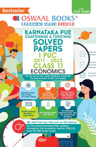 Karnataka PUE Solved Papers I PUC Class 11 Economics Book Chapterwise & Topicwise (For 2023 Exam)